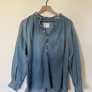 Citizens Of Humanity Denim Ruffle Top (M)